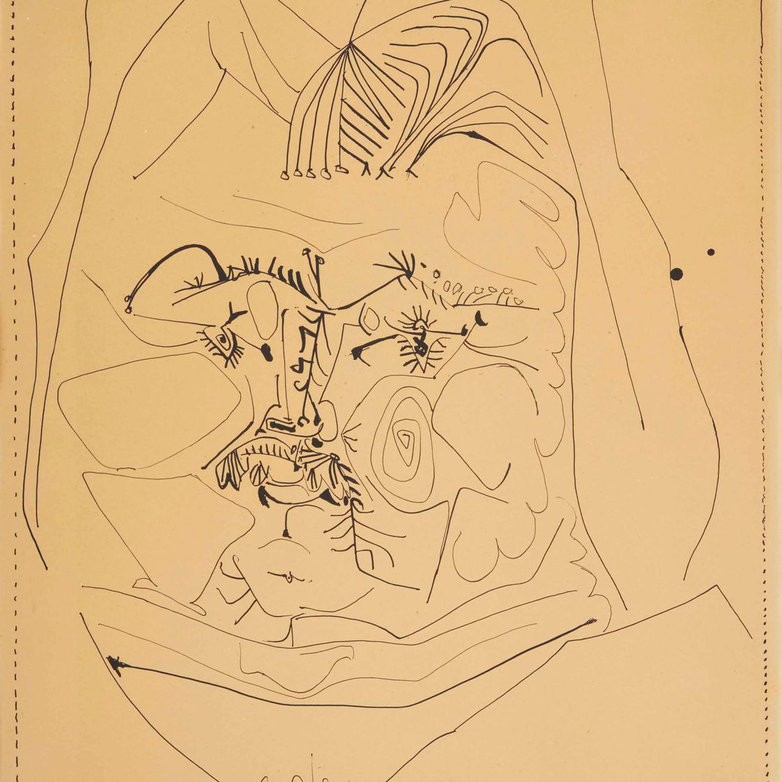 Pablo Picasso — Портрет де Бальзака