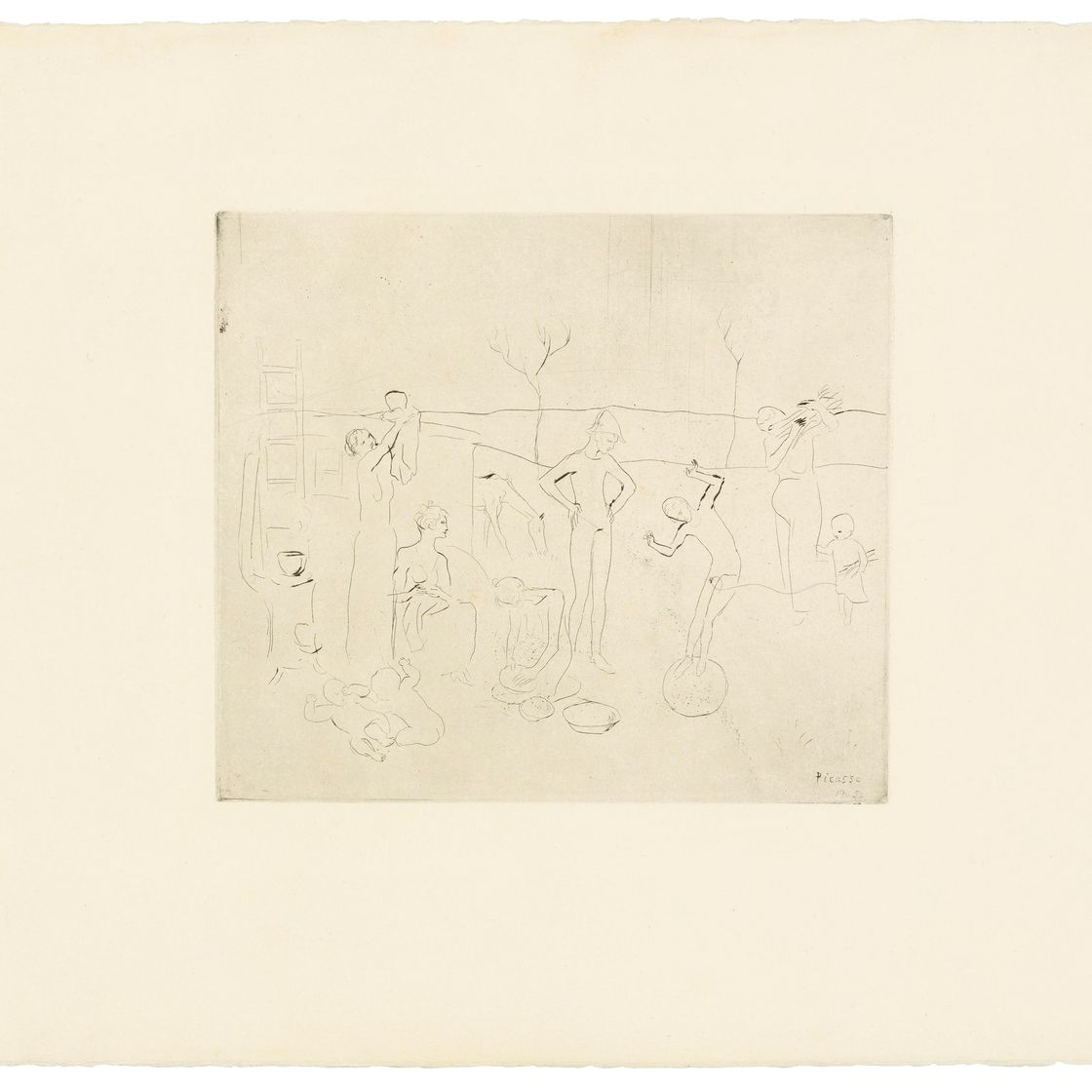 Pablo Picasso — "Сальтимбанки" из "Свиты Сальтимбанков"