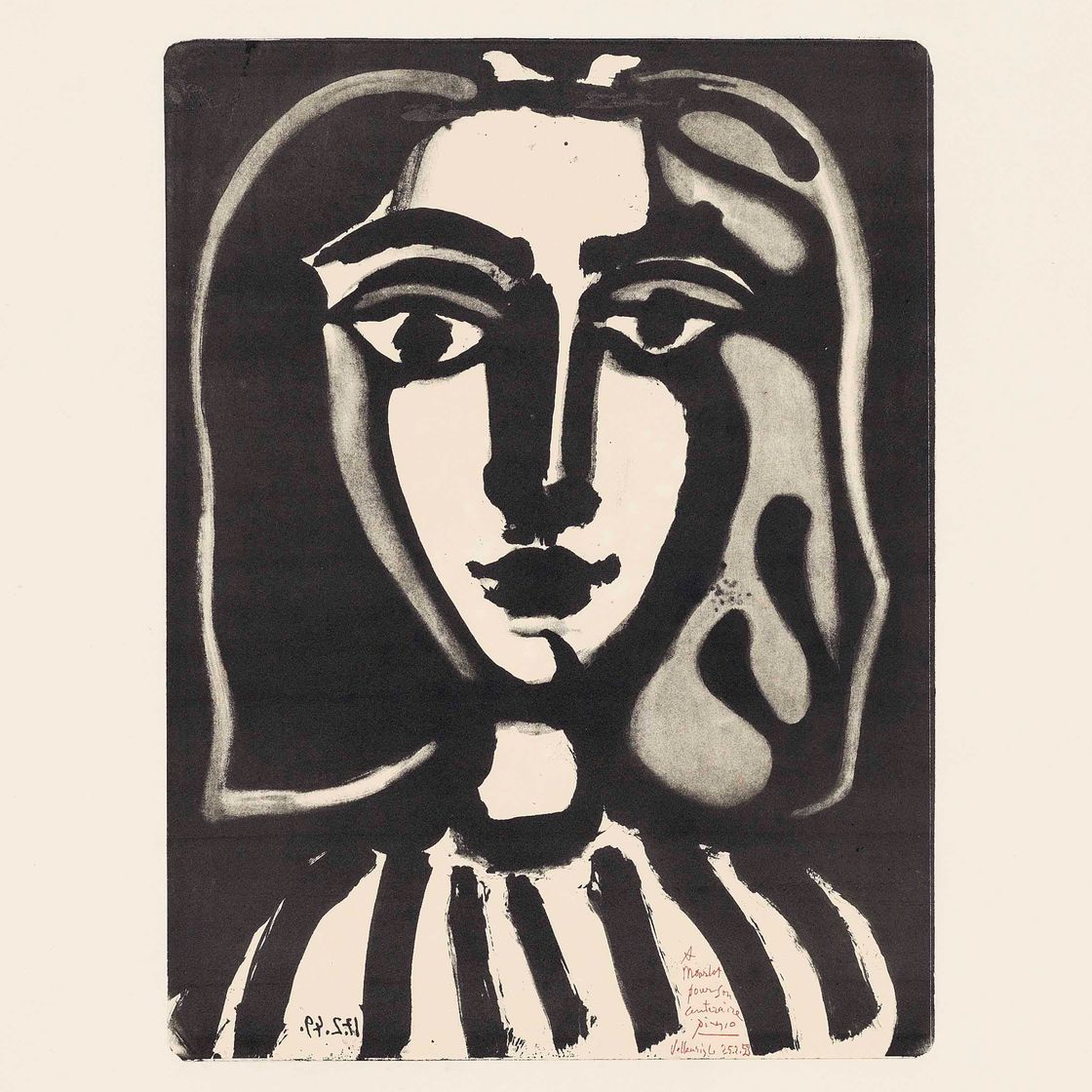 Pablo Picasso — Молодая женщина (р. 1836; М. 153)