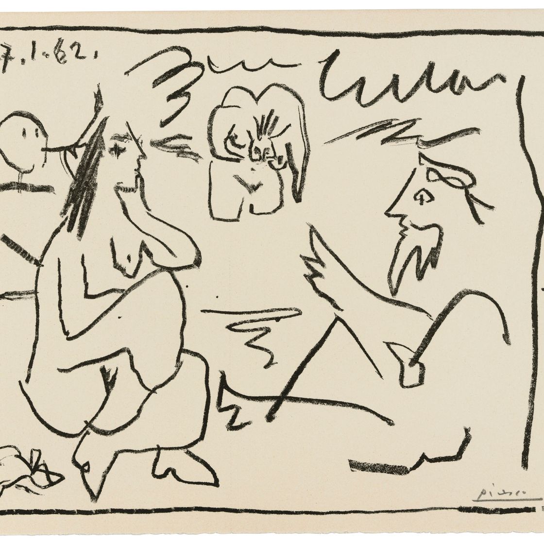 Pablo Picasso — Дуглас Купер: Пабло Пикассо, "Дежурные"
