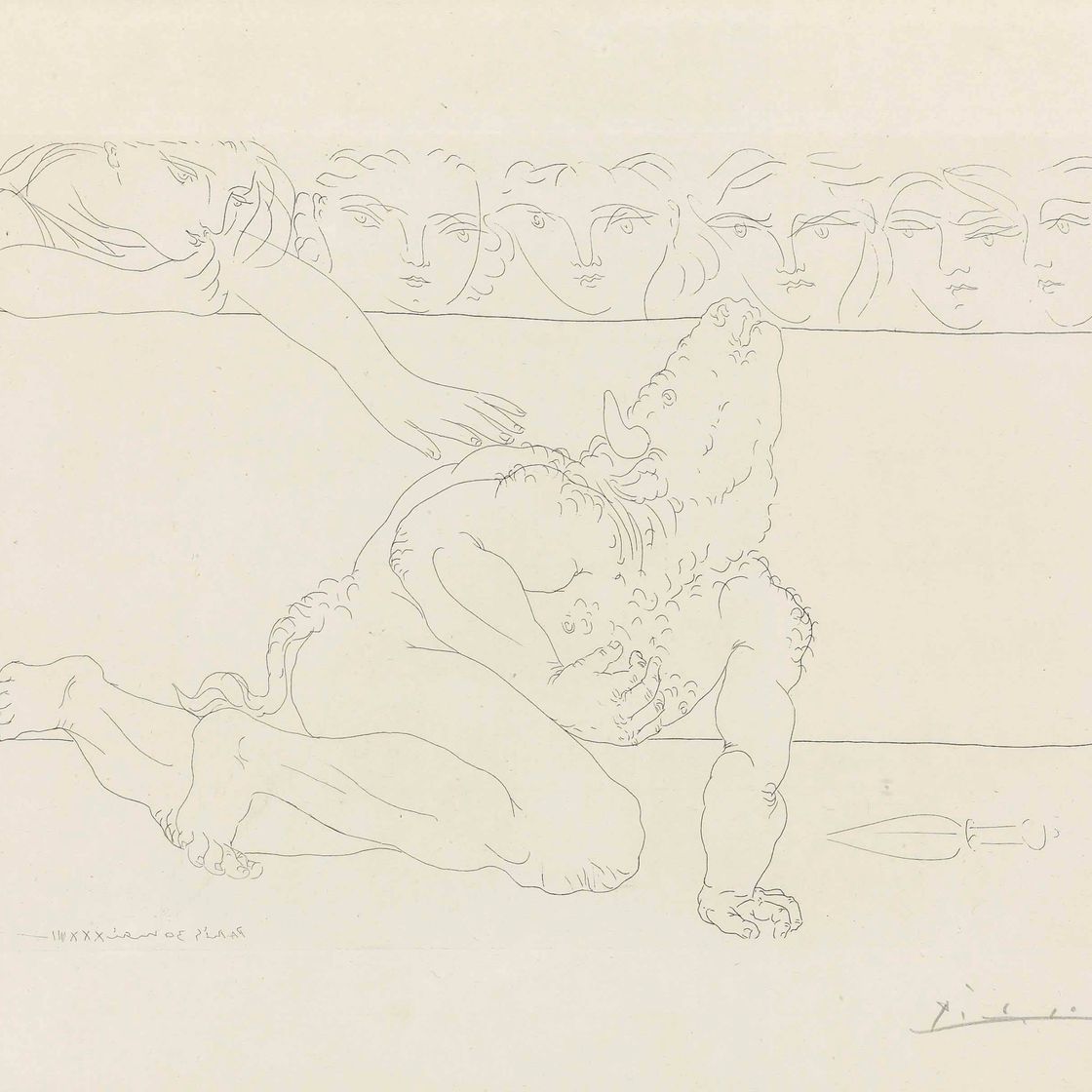 Pablo Picasso — Минотавр Моуран, автор: Ла Сюит Воллар (B. 198; Ba. 366)