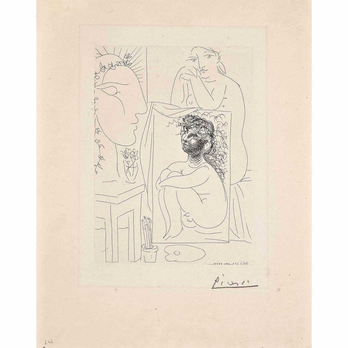 Pablo Picasso — Модель декораций к картине, фото 43, из коллекции La Suite Vollard (Bloch 151; Baer 303)