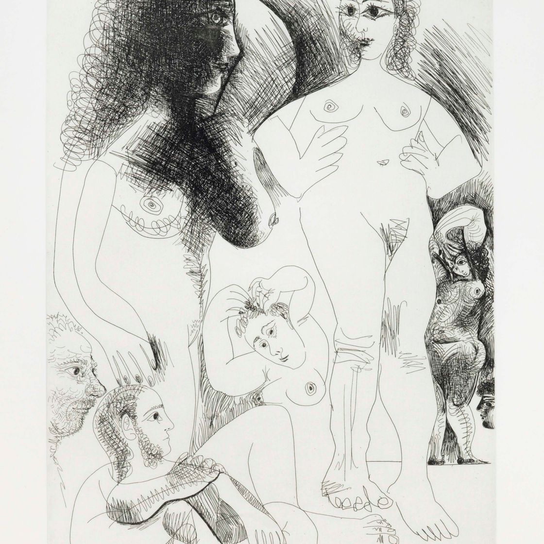Pablo Picasso — Одалиски из двух странствующих пар, из Ла Сери 347