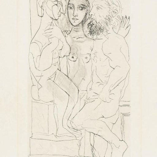 Pablo Picasso — Скульптор, модель и ассистент скульптуры, фото 40 из коллекции La Suite Vollard (B. 146; Ba. 297)
