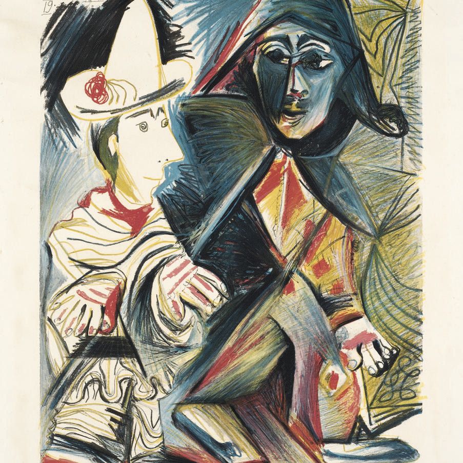 Pablo Picasso — Пьеро и Арлекин