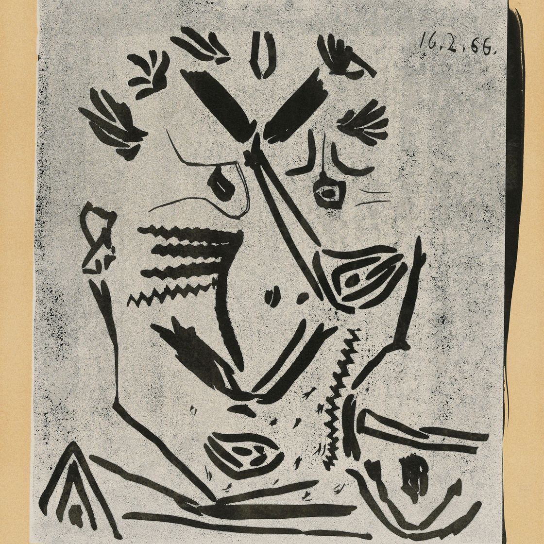 Pablo Picasso — Человеческий портрет (Собор Парижской Богоматери)