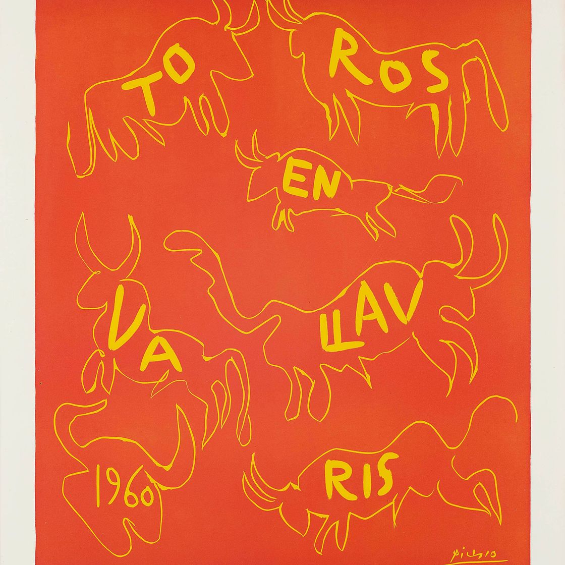 Pablo Picasso — Торос в Валлорисе 1960 (Р. 1291)