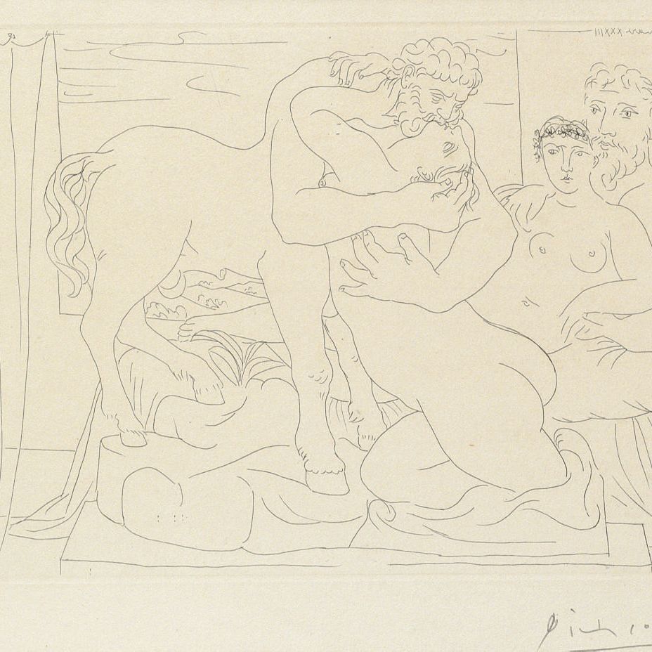 Pablo Picasso — Коллекция работ скульптора, созданного для века и юной женщины, из коллекции La Suite Vollard (B. 167; Ba. 320 Bd)