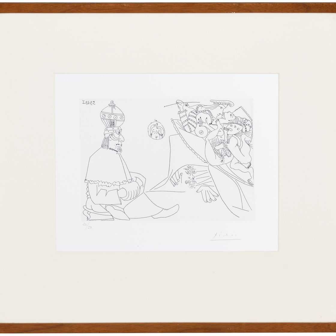Pablo Picasso — Рафаэль и Форнарина. XIX: Папье-маше, за Тиару и маншона; Мишель-Анж - это тайна за семью печатями., изображение 2