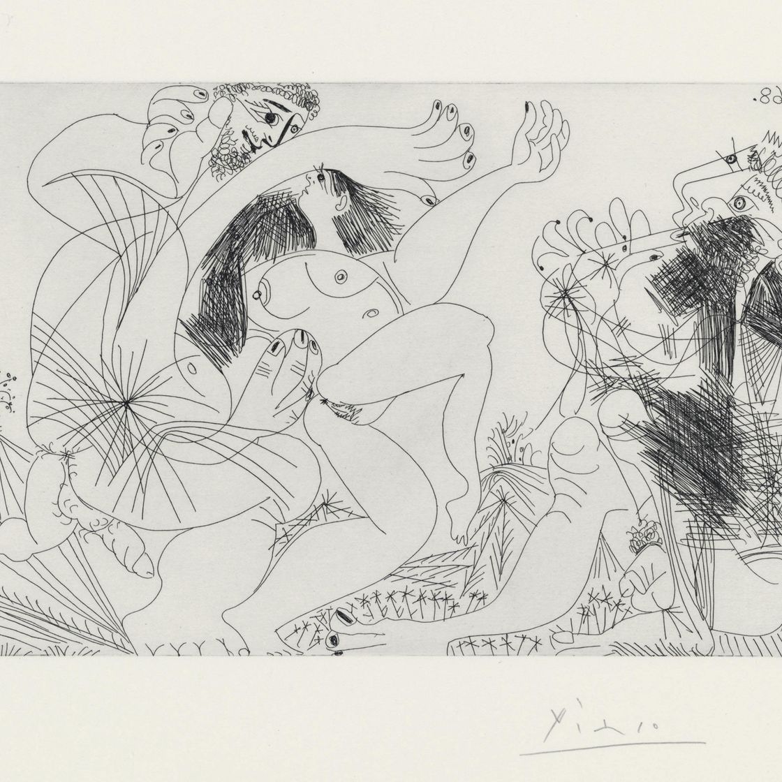 Pablo Picasso — Оазис для флейтистов и танцоров, из серии 347 (р. 1718; Р. 1735)