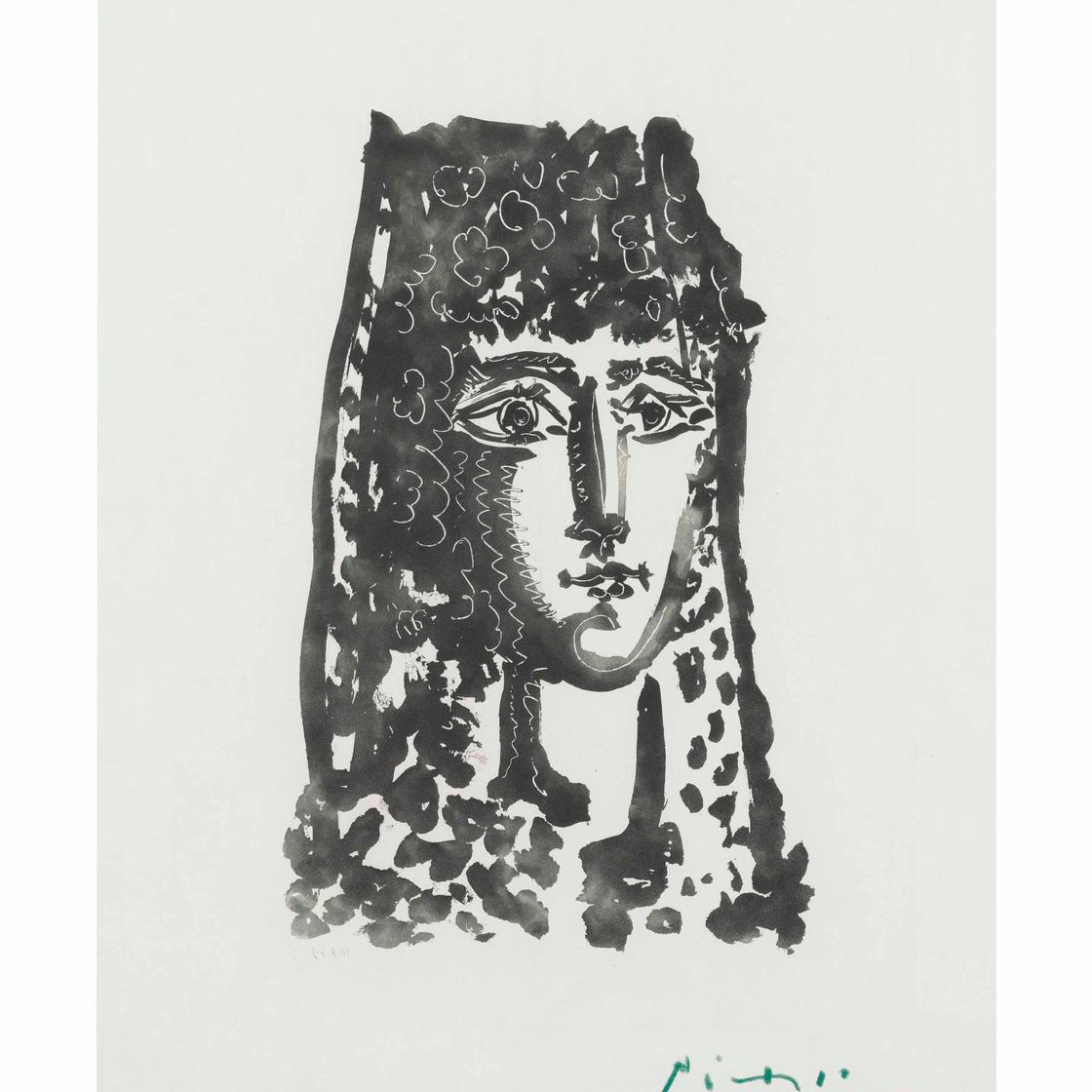 Pablo Picasso — Женщина в стиле Мантильи, из "Кармен из Кармен"
