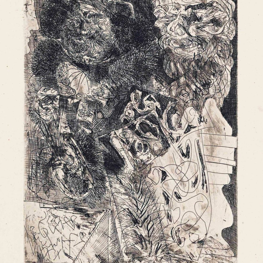 Pablo Picasso — Картина "Рембрандт в палитре", автор: Ла Сюит Воллар