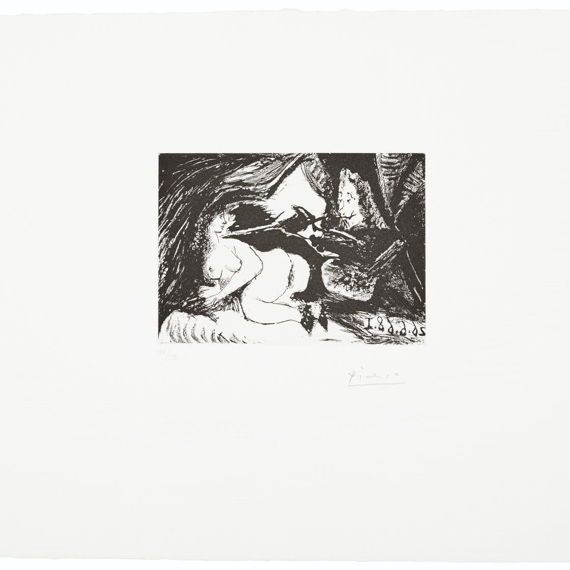 Pablo Picasso — Очень трогательный нюанс молодой модели, из серии 347