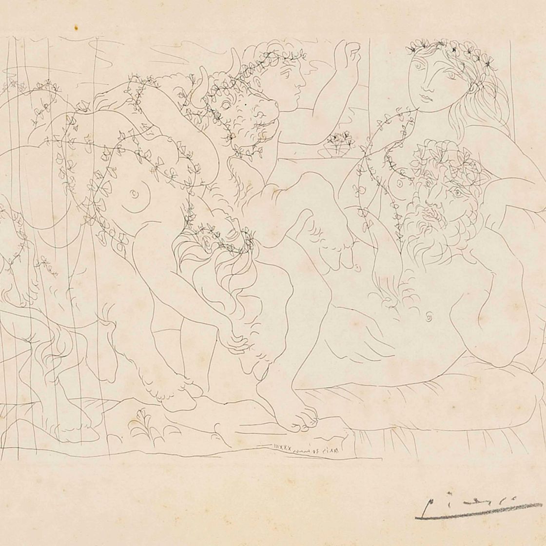 Pablo Picasso — Музей скульптора, созданного для вакханалии в Торо, от: La Suite Vollard, изображение 1