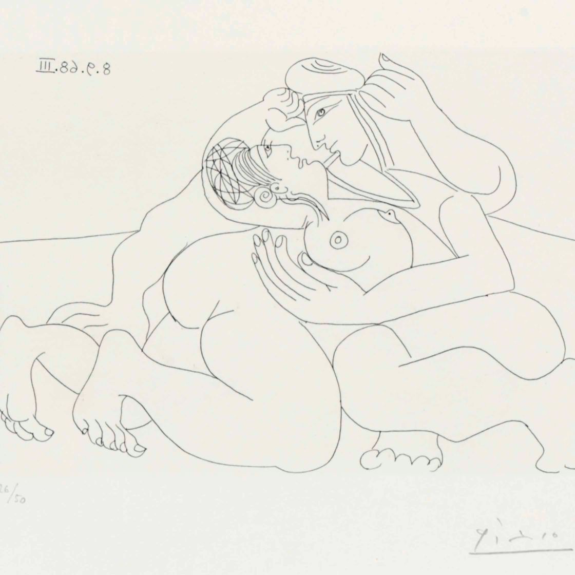 Pablo Picasso — Рафаэль и Форнарина. из "Сери 347"