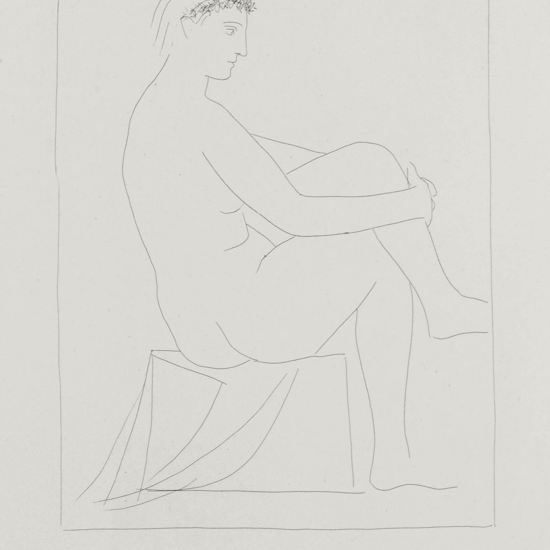Pablo Picasso — Новая изысканная дама с цветами, от свиты Воллар (Блох, 134; Баер, 192)
