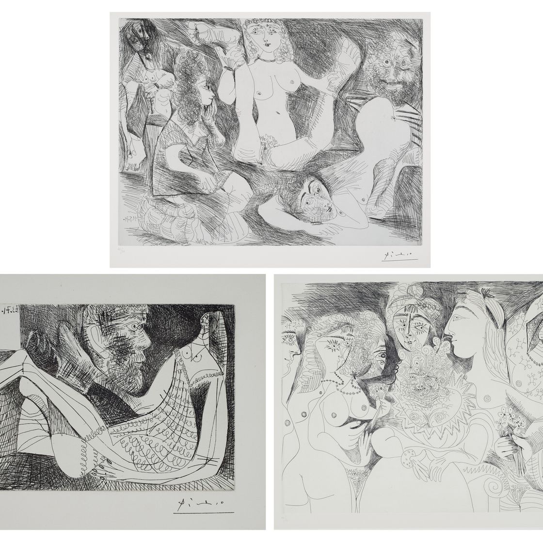 Pablo Picasso — Ла Сери 156 : три гравюры