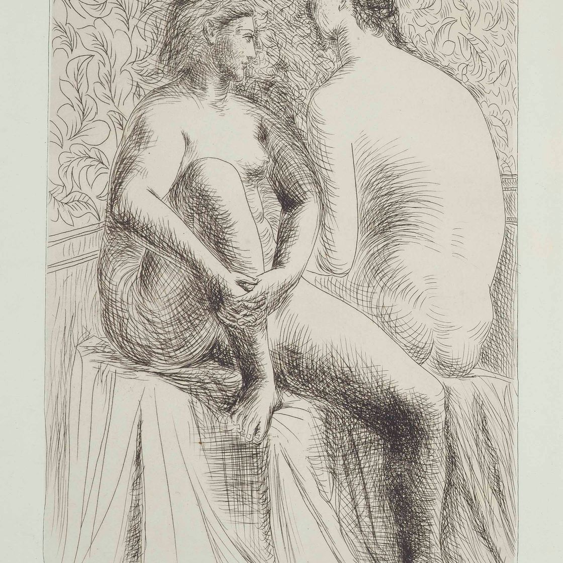 Pablo Picasso — Две новые женщины, из фильма "Метаморфозы неба" (Блох, 132; Бэр, 199)