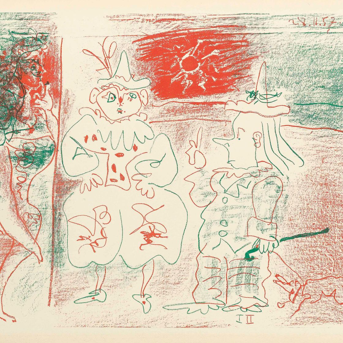Pablo Picasso — Экюер и клоуны