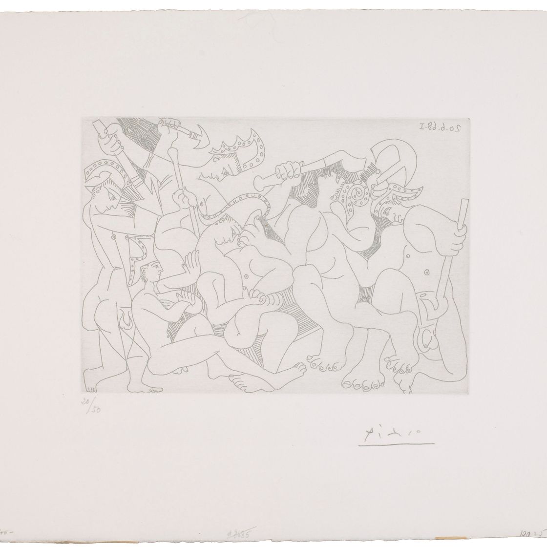 Pablo Picasso — Группа гладиаторов из Ла Сери, 347