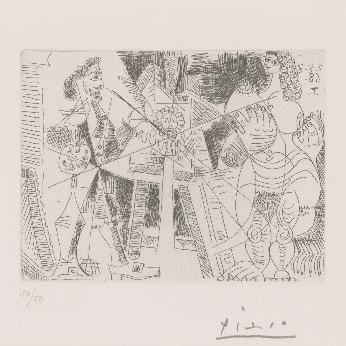 Pablo Picasso — Испанский портрет молодой женщины, от: Séries 347