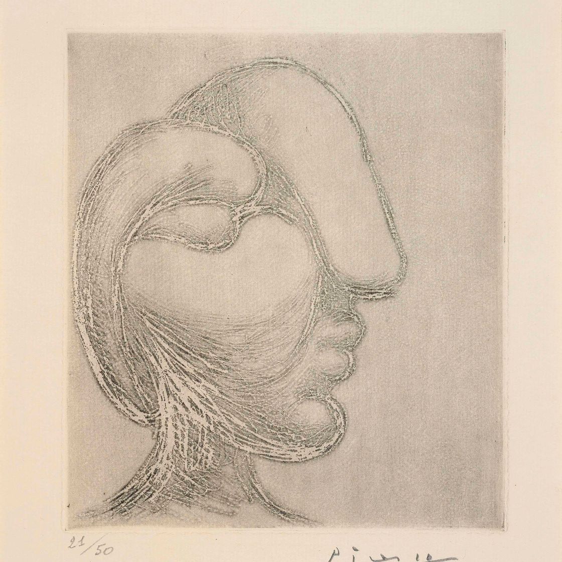 Pablo Picasso — Тет-а-тет с женщиной (B. 256; Ba. 295)