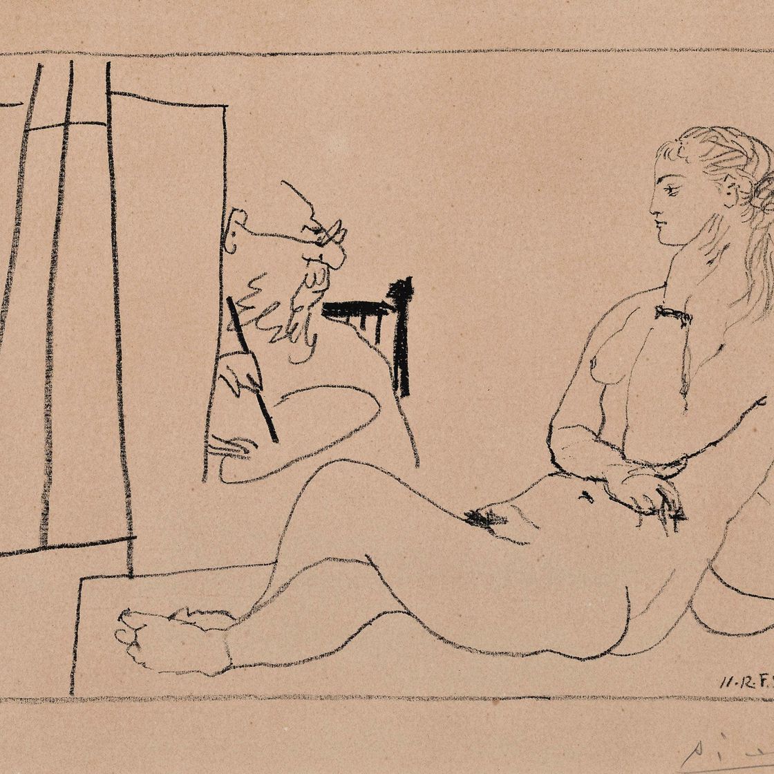 Pablo Picasso — Модель тенду (B. 749; M. 244)