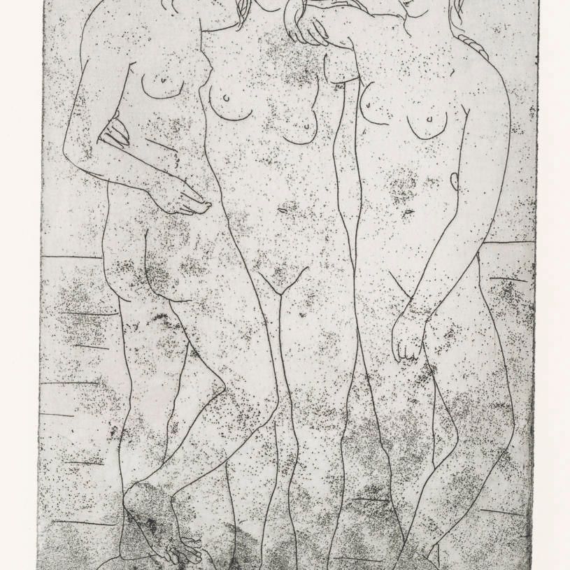 Pablo Picasso — "Три холостяка", II (ч. 61; стр. 107)