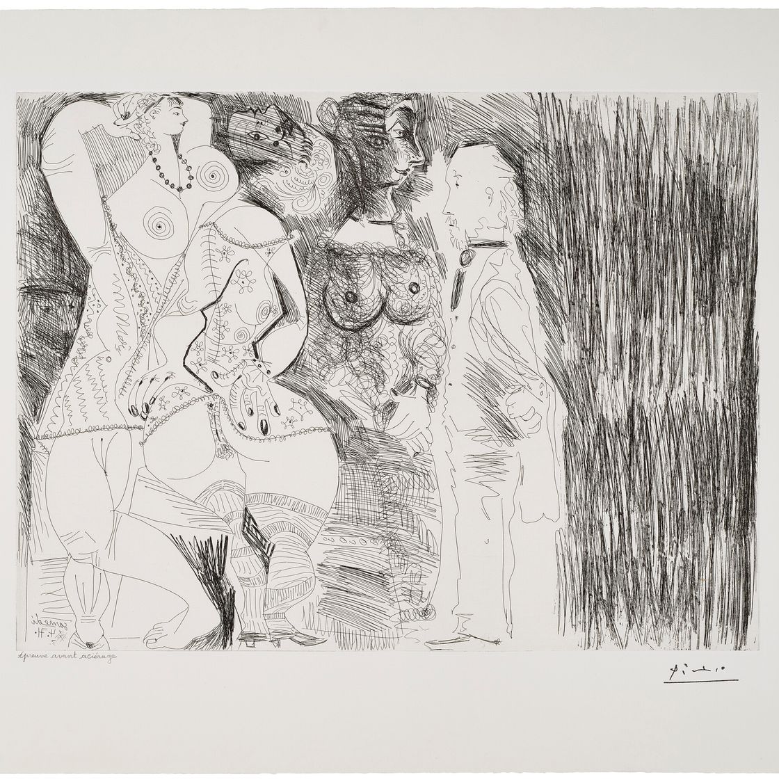 Pablo Picasso — "Фантазер Дега", "Праздник чемпионов", "Бал-маскарад мюзетт", из "Ла Сери" 156