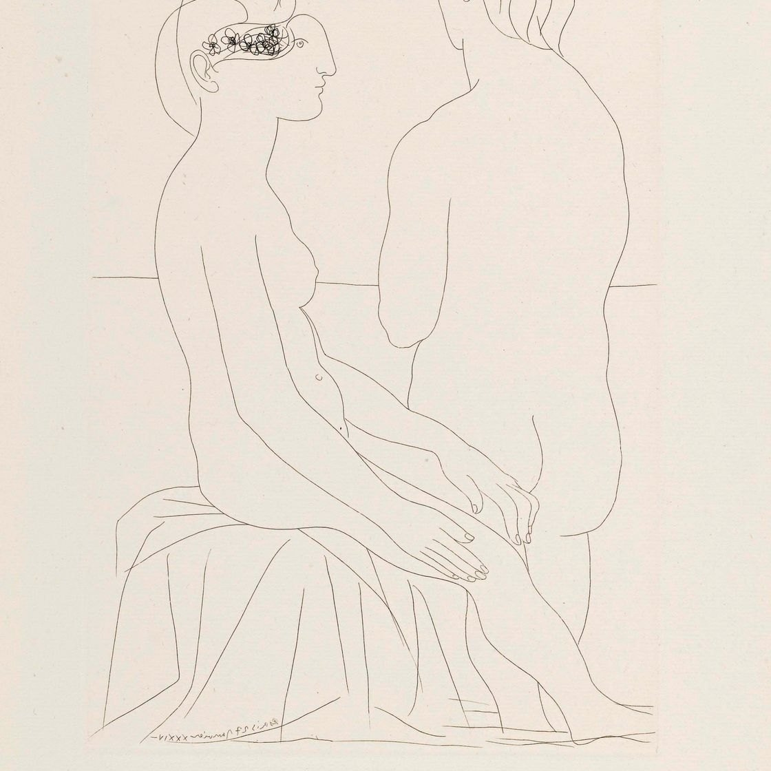 Pablo Picasso — Женская помощь и роковые чувства, от: La Suite Vollard (B. 206; Ba. 404)