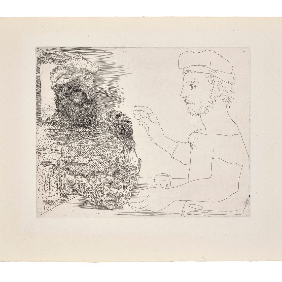 Pablo Picasso — Двое каталонских друзей из La Suite Vollard, изображение 1