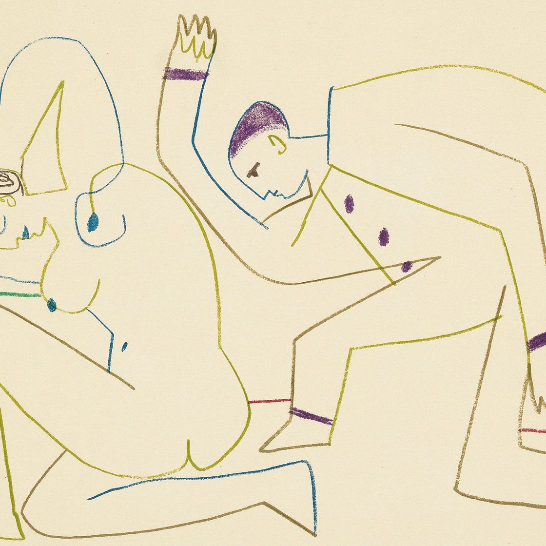 Pablo Picasso — Рисунок № 29-30 : один отпечаток