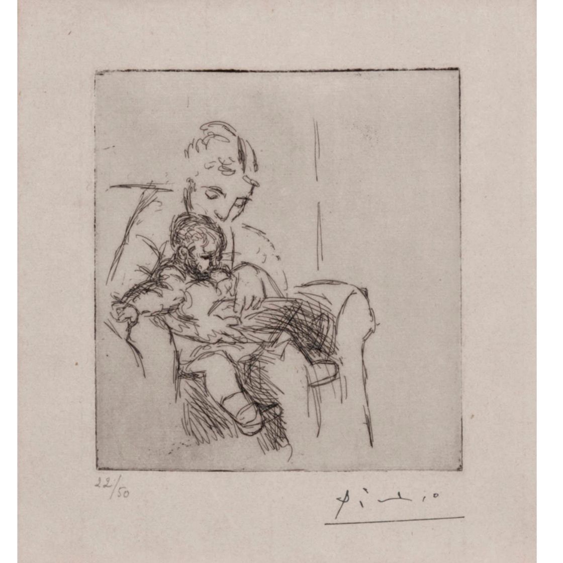 Pablo Picasso — Мать и сын (Ольга и Пауло)