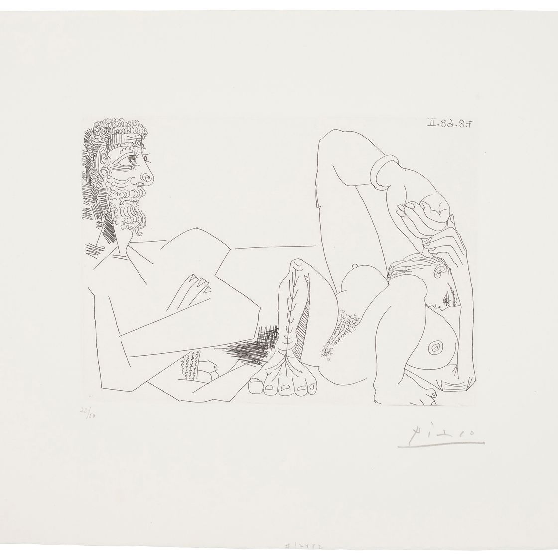 Pablo Picasso — Семейная пара из Ла Сери, 347