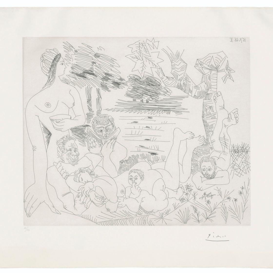 Pablo Picasso — Пуссенская сценка из пасторали "Время пана и Сиринкс", автор: Series 347