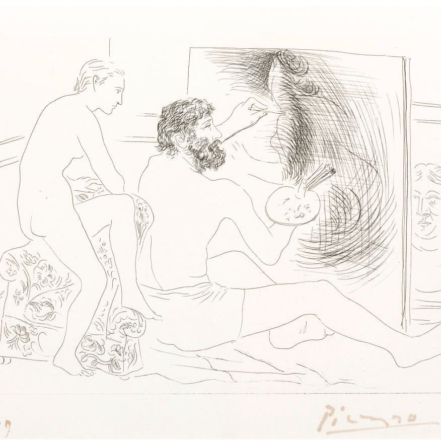 Pablo Picasso — Художник-путешественник из "Шеф-повара в Конну" (стр. 89; стр. 130; см. книги Крамера 20)
