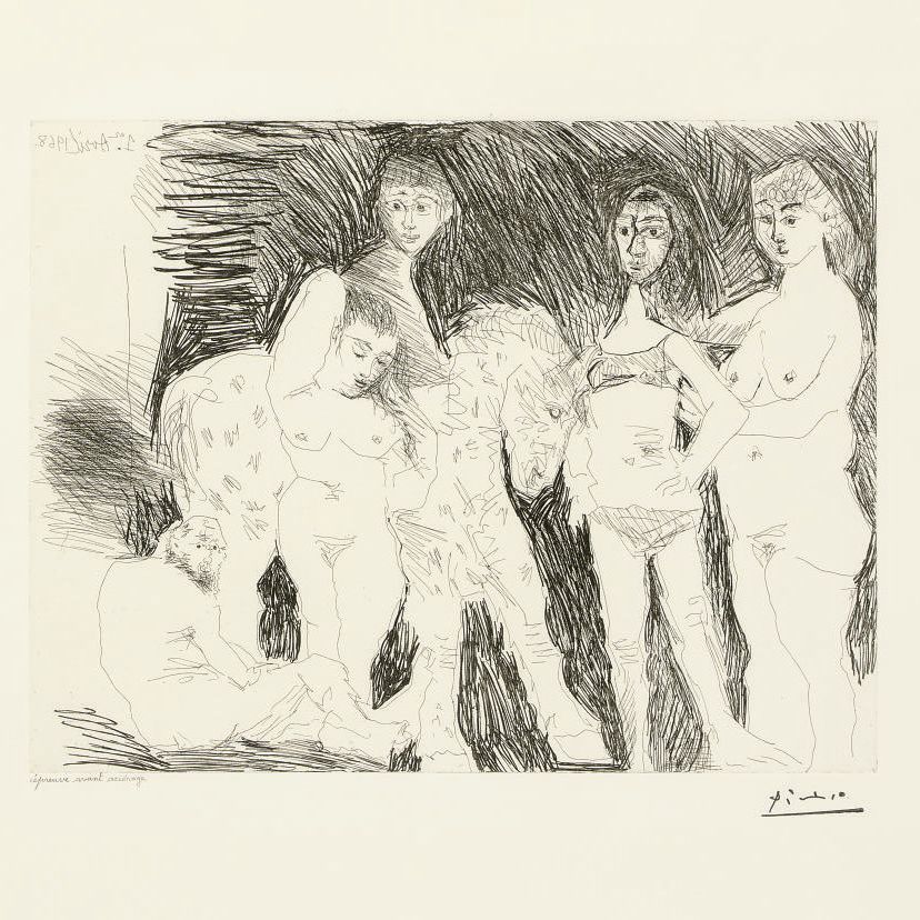 Pablo Picasso — Гарсон из дворца цирка и женщин, из серии 347 (1495 г. до н.э.; 1511 г. до н.э.)