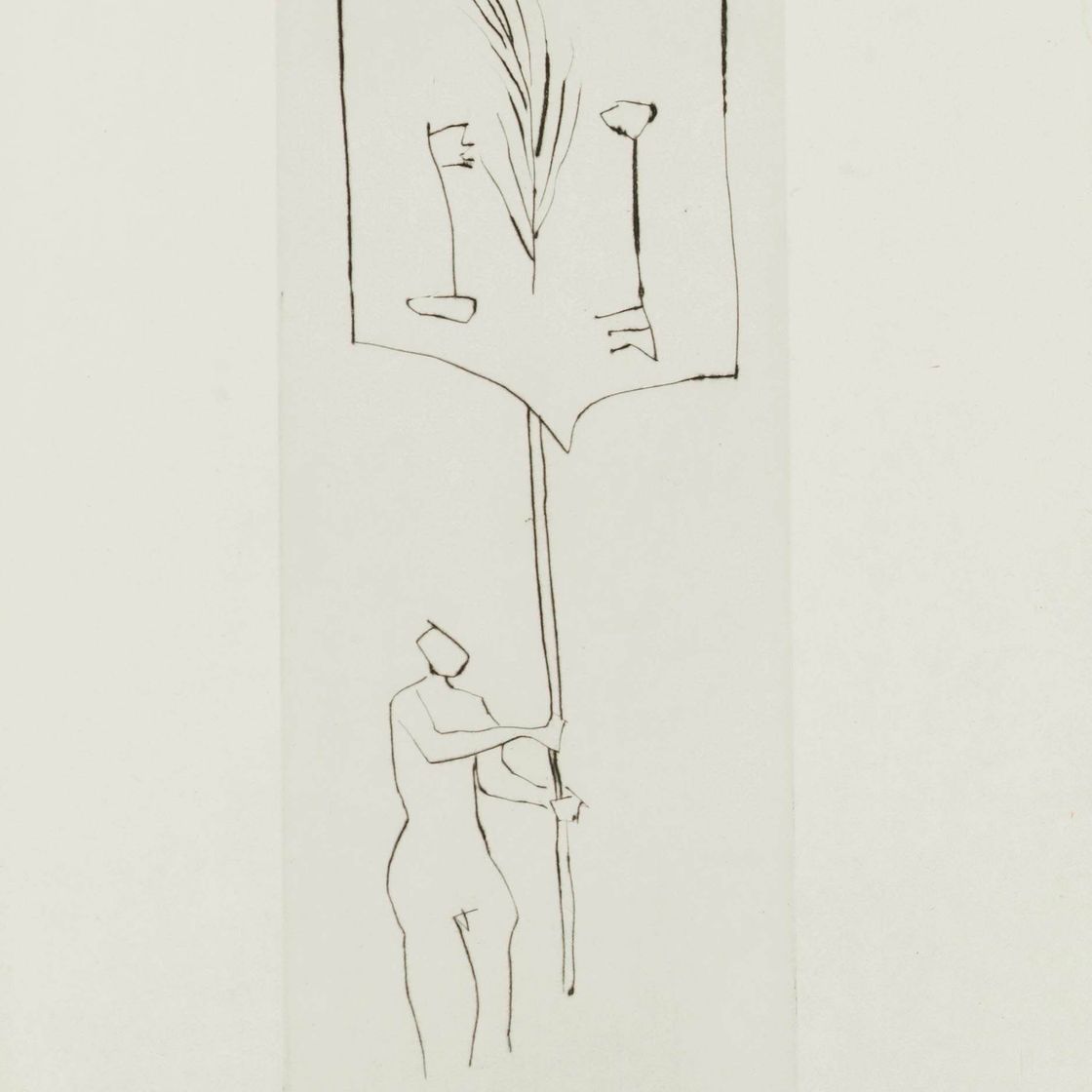 Pablo Picasso — "Человек по стандарту", от: Брата Мендиана (B. 877; см. C. books 98)
