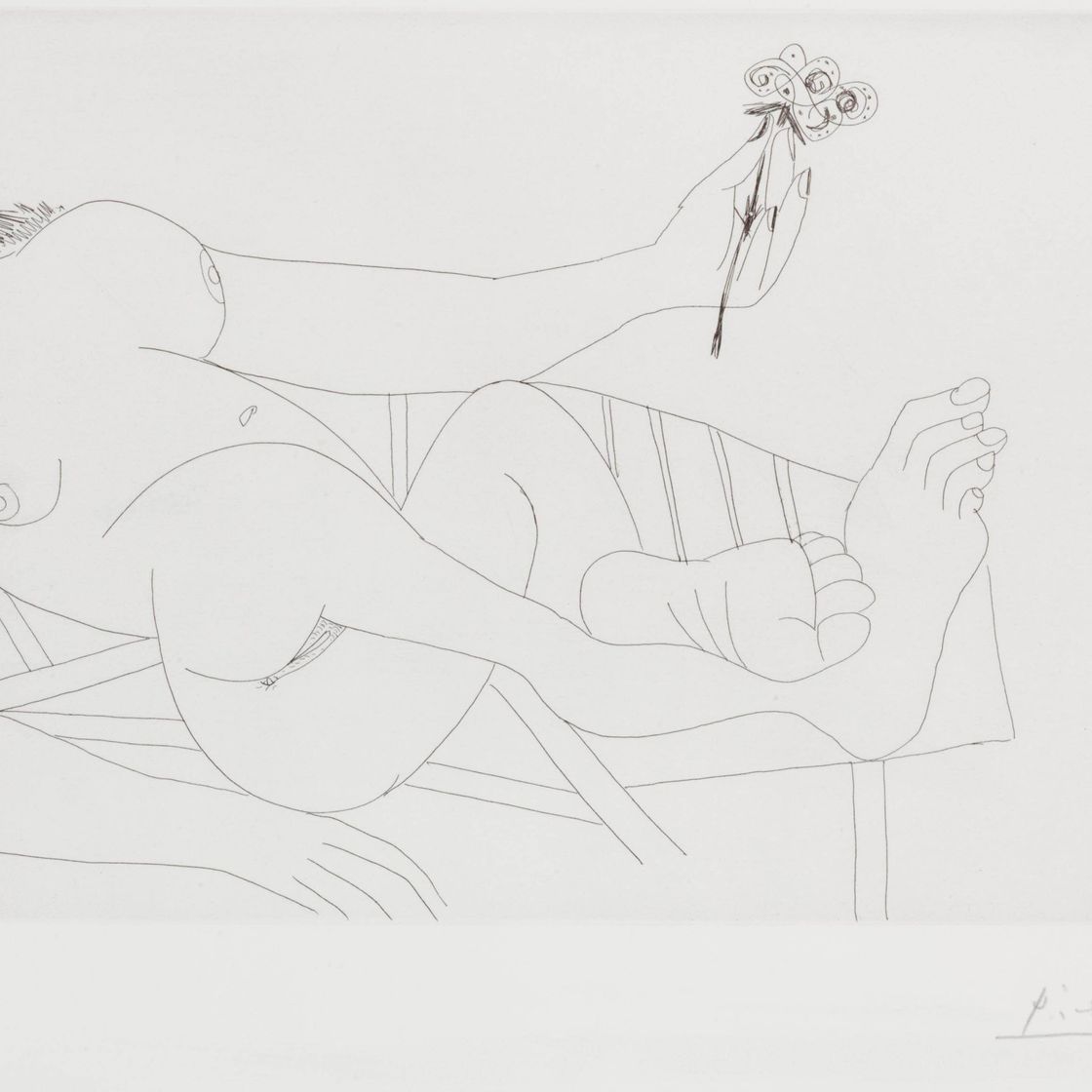 Pablo Picasso — Женщина во флере Трансатлантическом, из серии 347 (р. 1758; Р. 1775)