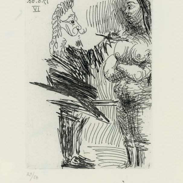 Pablo Picasso — Очень интересный пример модели сына, из: Séries 347 (B. 1647; Ba. 1662 Bb1)