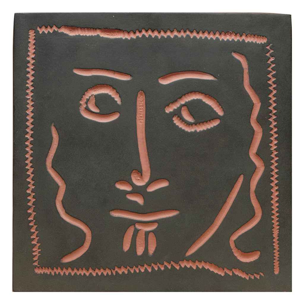 Pablo Picasso — Лицо с вьющимися волосами (A.R. 574)