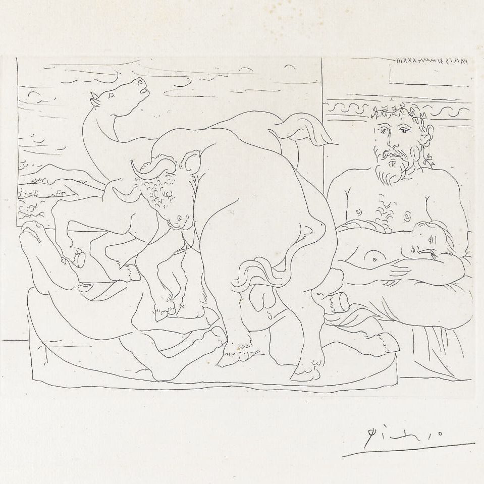 Pablo Picasso — Выставка работ скульптора, создавшего скульптуру Шевроле и Торо, из "Сюиты Воллара" (стр. 166; стр. 319)