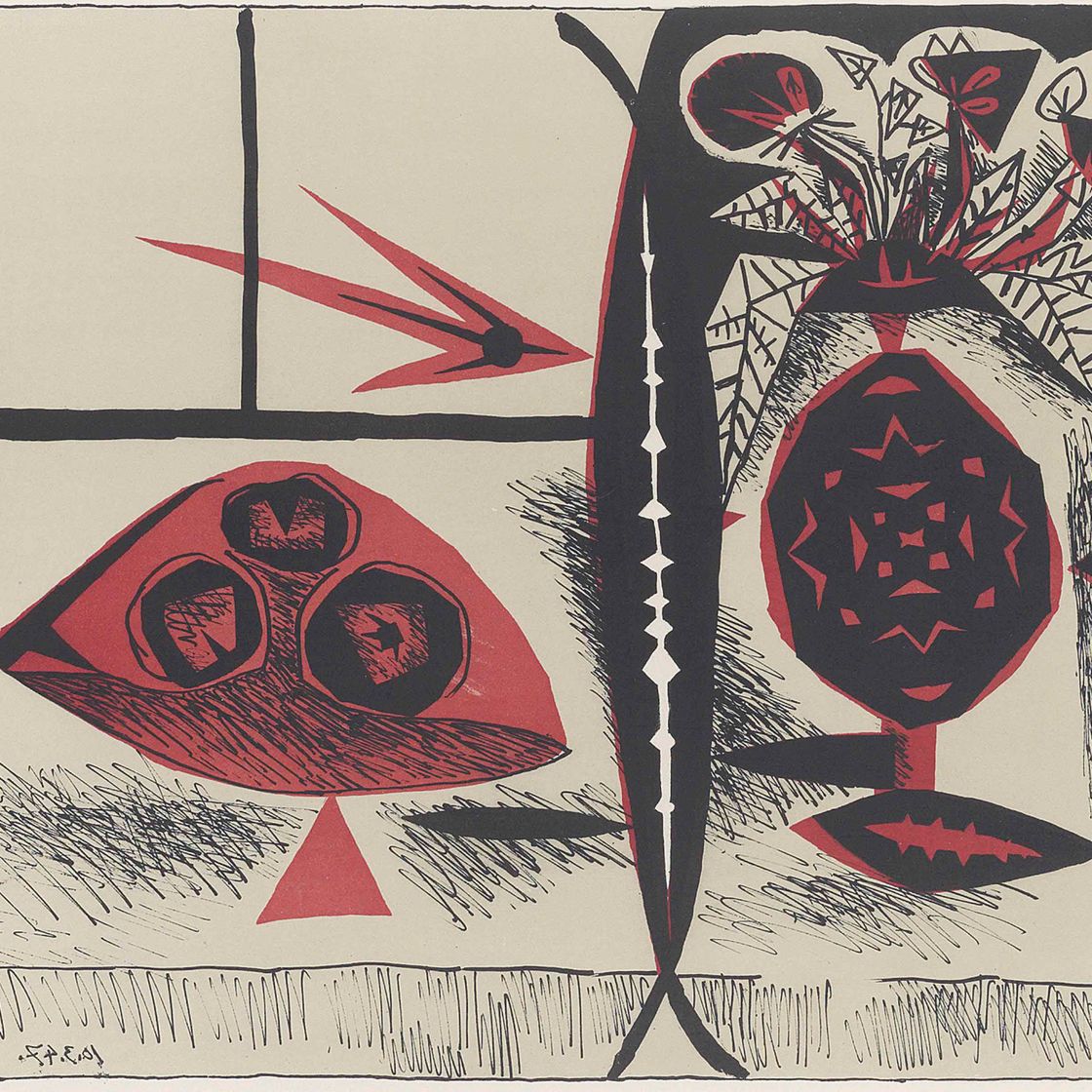 Pablo Picasso — Композиция для вазы с цветами, изображение 1