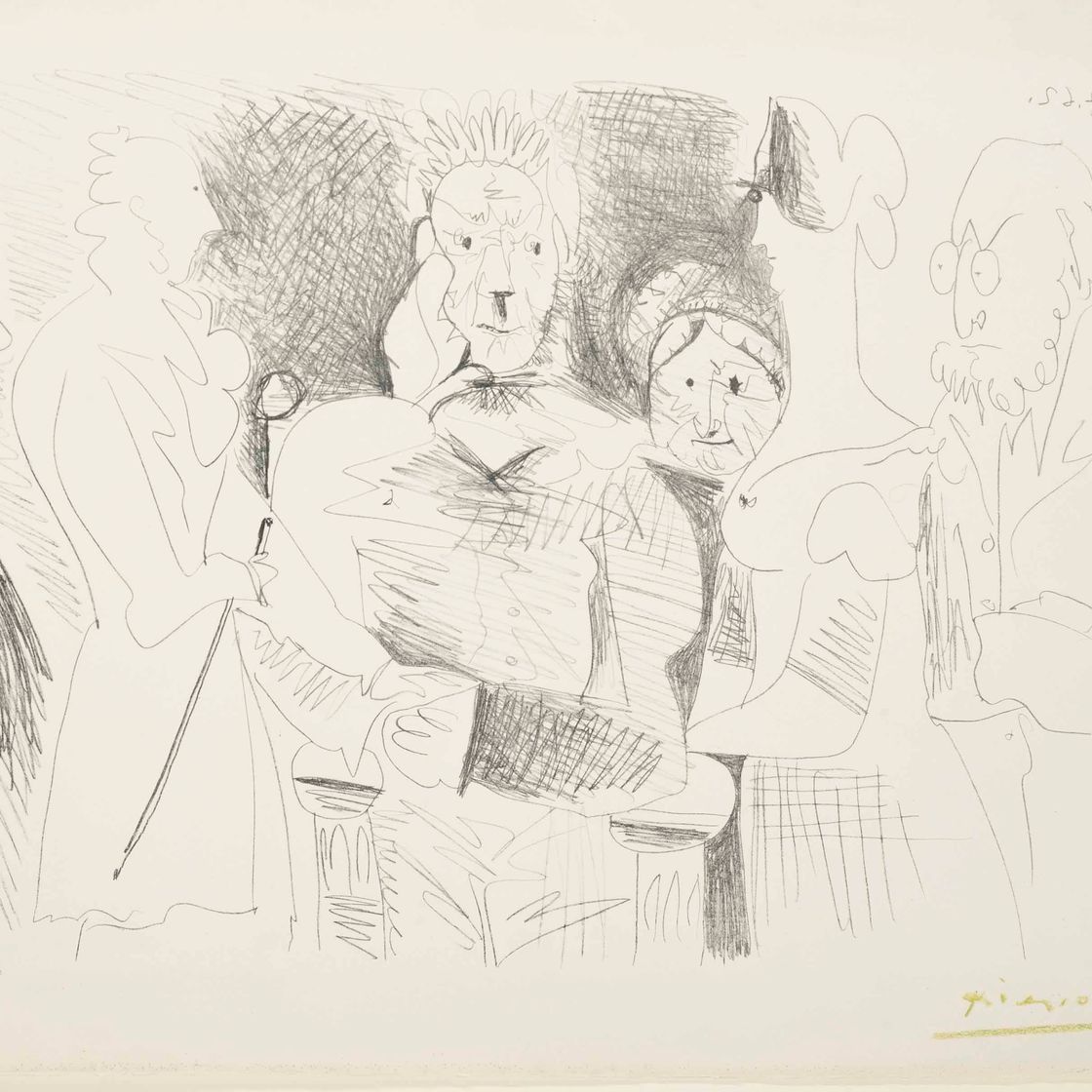 Pablo Picasso — Семейный портрет (Блох, 1031; Мурло, 385)