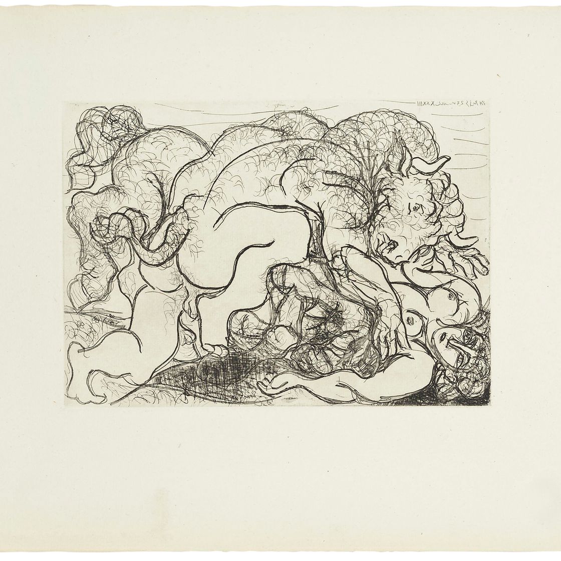 Pablo Picasso — Минотавр блессе VI, от: La Suite Vollard