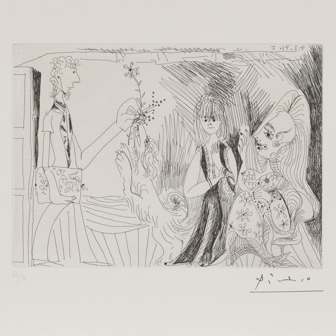 Pablo Picasso — Кабуль, сын Пьеро Кроммелинка, "женщина и дитя", из "Ла Сери 156"