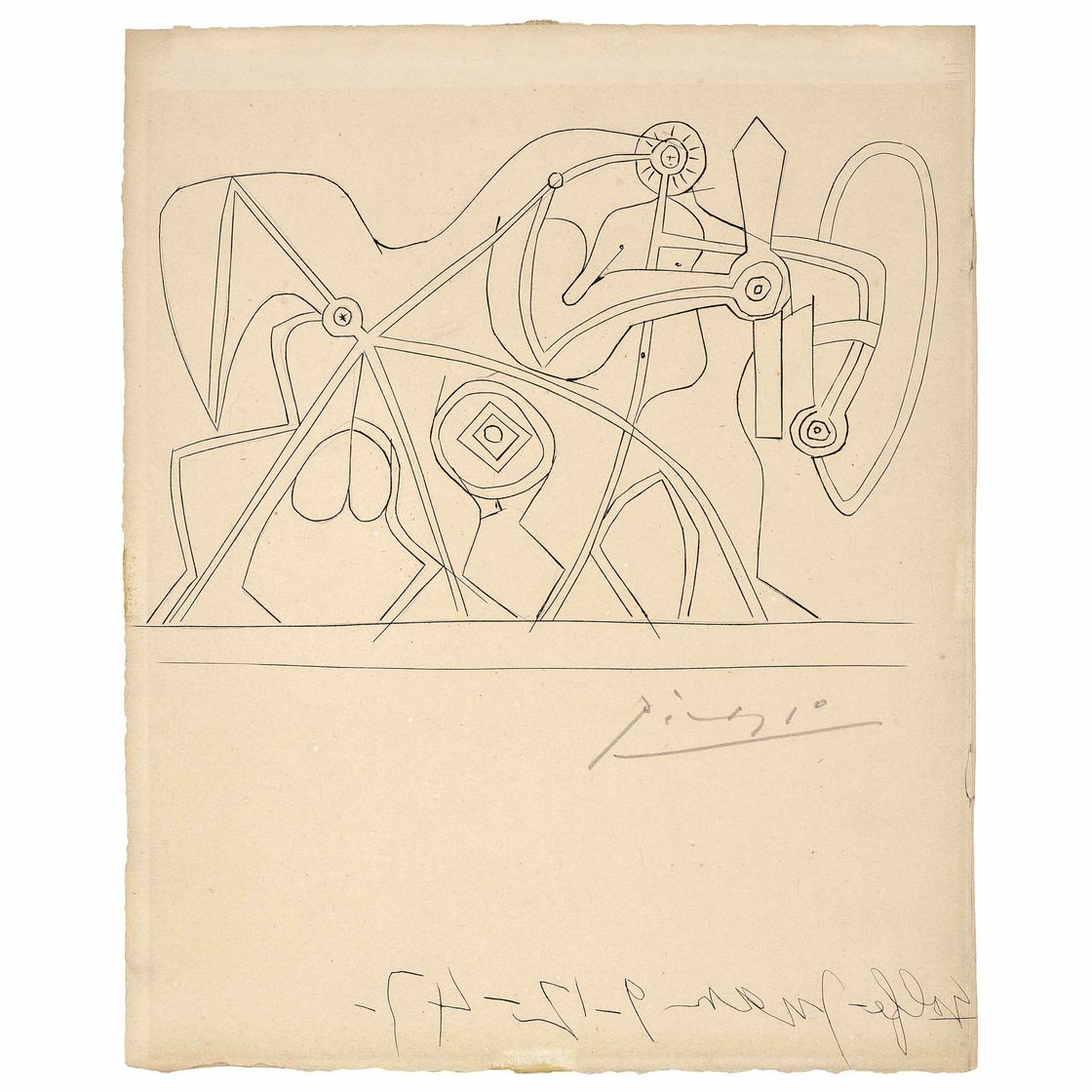 Pablo Picasso — Иван Горан Ковачич, коммуна Ла Фосс, Французская библиотека, Париж (см. Cramer Books 49)