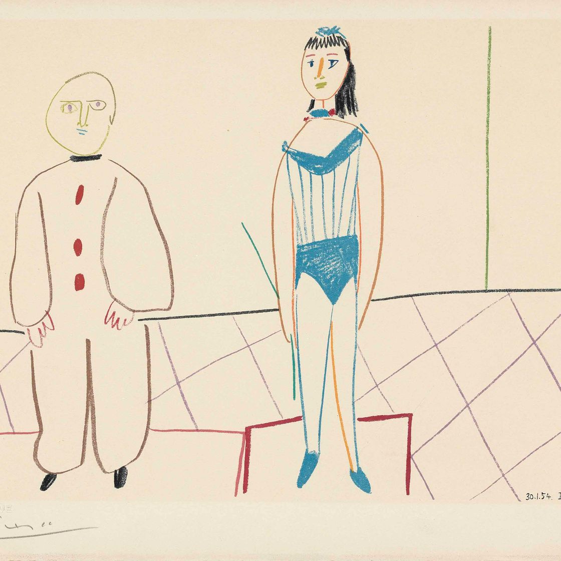 Pablo Picasso — Одна тарелка, от: Verve № 29-30