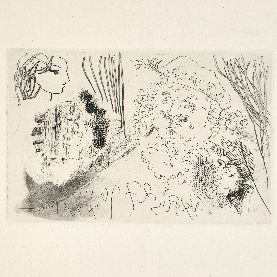 Pablo Picasso — Рембрандт и "наедине с женщиной" из "Сюиты Воллара"