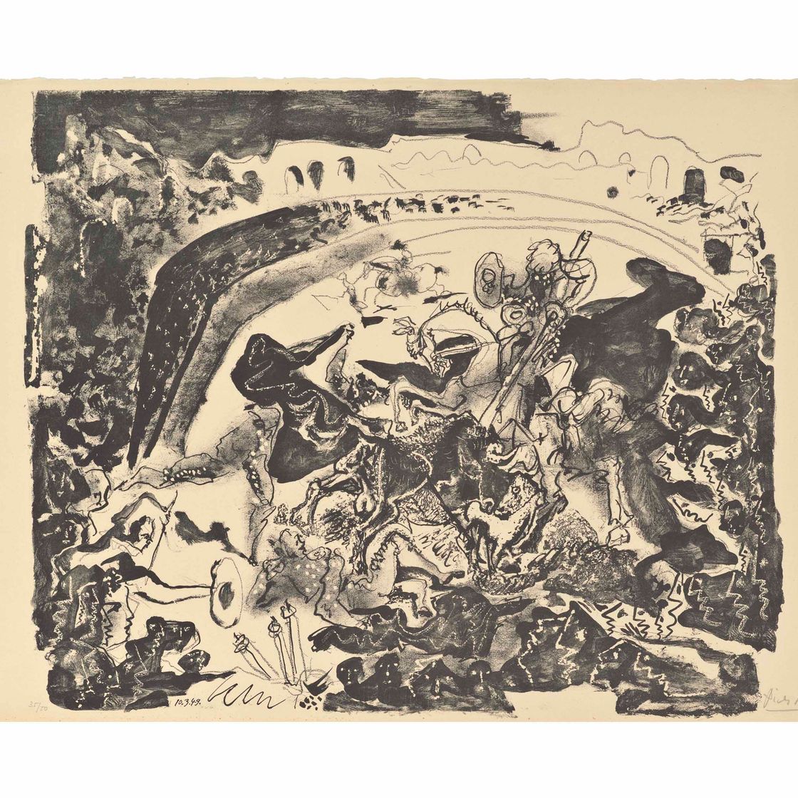 Pablo Picasso — Большая коррида (Блох 598; Мурло 168)